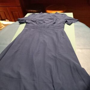 JJ House Blue with lace waist Maxi dress